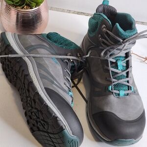 Keen Women's Gray and Teal Hiking Shoes
